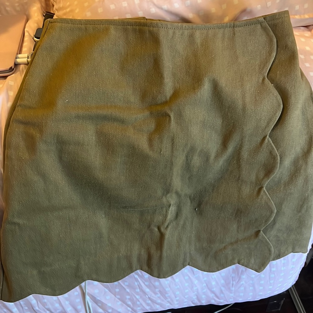 Olive green skirt
